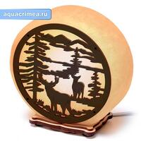 Солевая лампа Пейзаж 3-4 кг Цветная